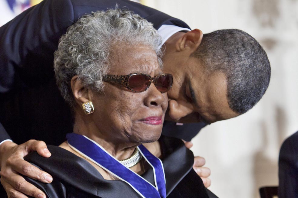 Recibiendo la Medalla de la Libertad de manos del presidente Barack Obama. / EFE