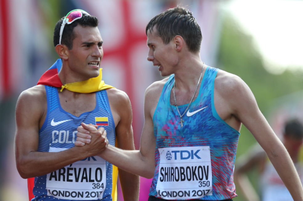 Éider Arévalo es el nuevo campeón mundial que tiene el atletismo colombiano. / AFP