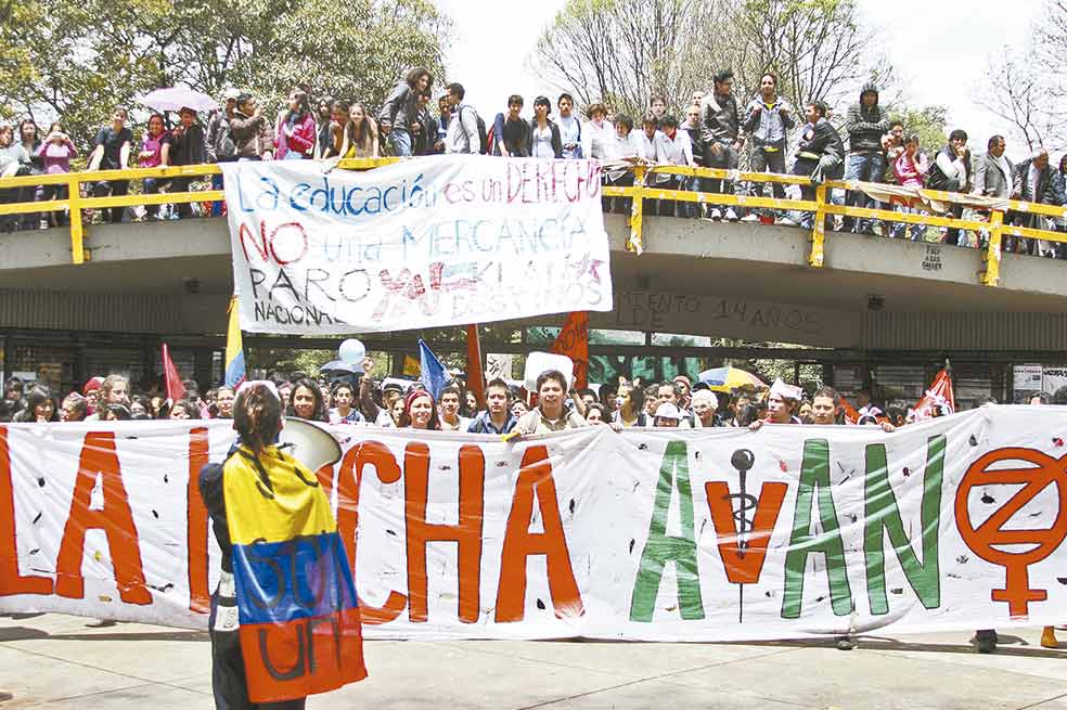 En noviembre de 2011, las movilizaciones estudiantiles nacionales impulsaron el hundimiento de la reforma a la ley de educación superior. / El Espectador