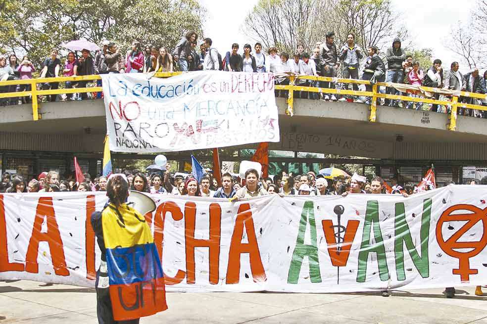 En noviembre de 2011, las movilizaciones estudiantiles nacionales impulsaron el hundimiento de la reforma a la ley de educación superior. / El Espectador
