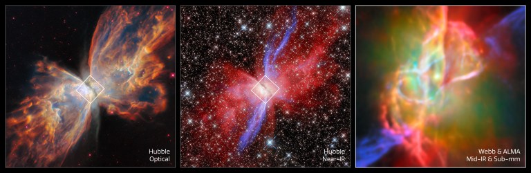 La nube cósmica con forma de mariposa que el telescopio James Webb reveló