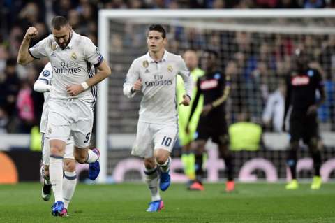 Real Madrid venció al Napoli en el Bernabéu