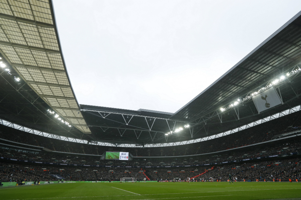 El estadio de Wembley actualmente tiene una capacidad para 90.000 personas / AFP