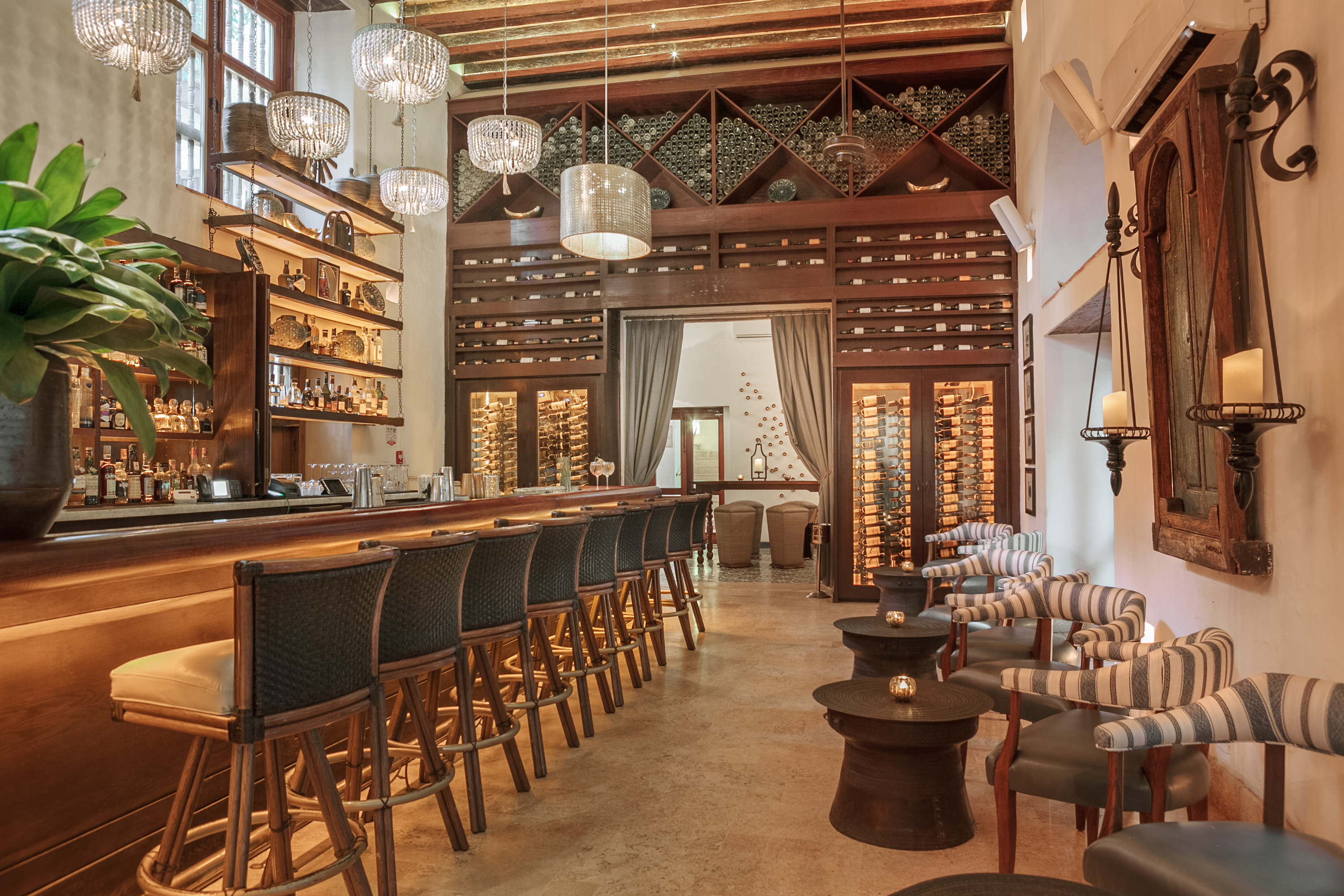 Bar del restaurante Alma, en Cartagena.
