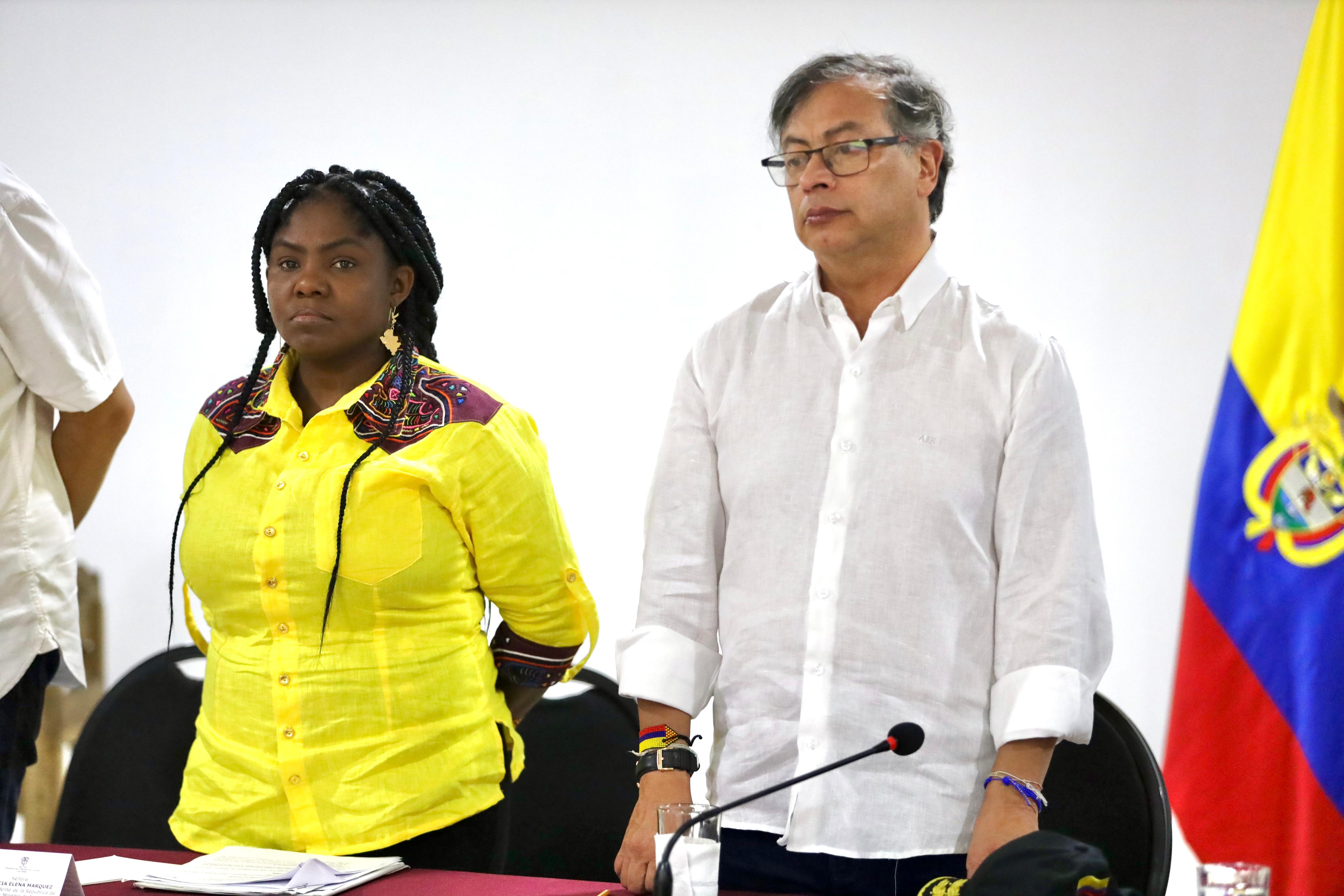 Vicepresidenta Francia Márquez y presidente Gustavo Petro.