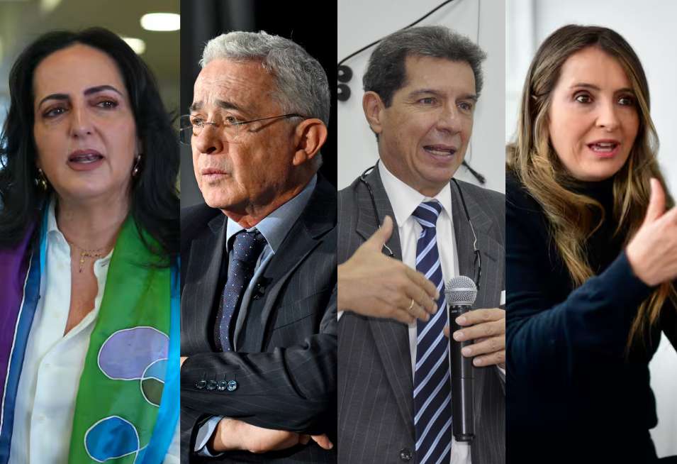 María Fernanda Cabal, Álvaro Uribe Vélez, José Félix Lafaurie y Paloma Valencia.