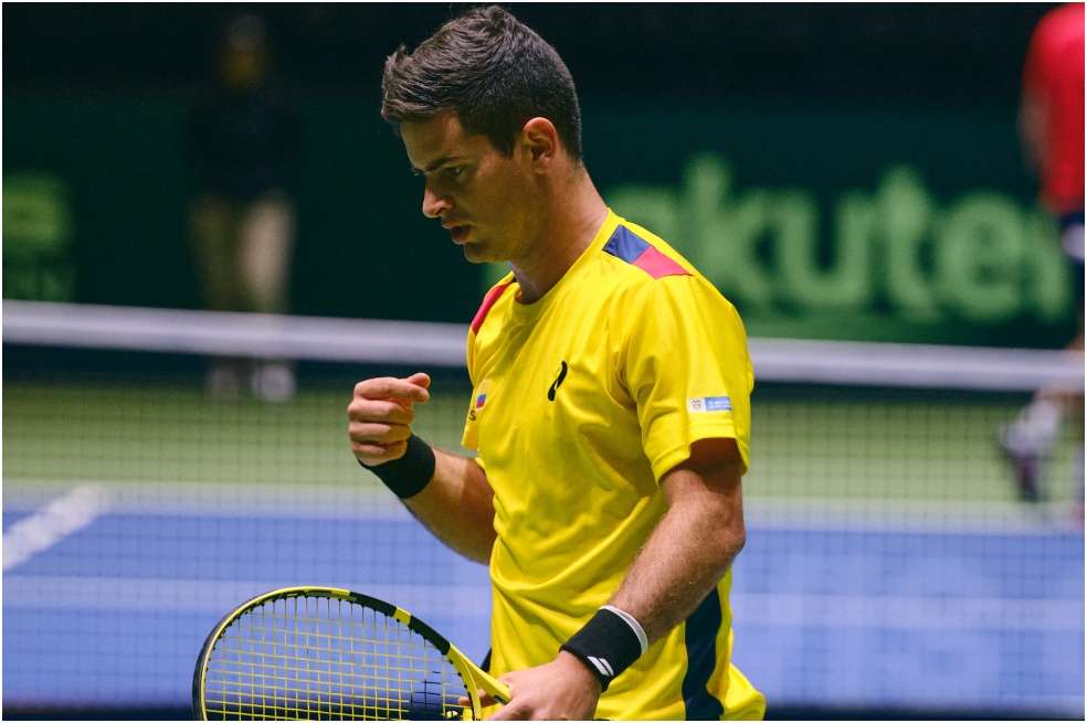 Nicolás Mejía perdió de manera apretada los dos juegos que disputó ante Estados Unidos.