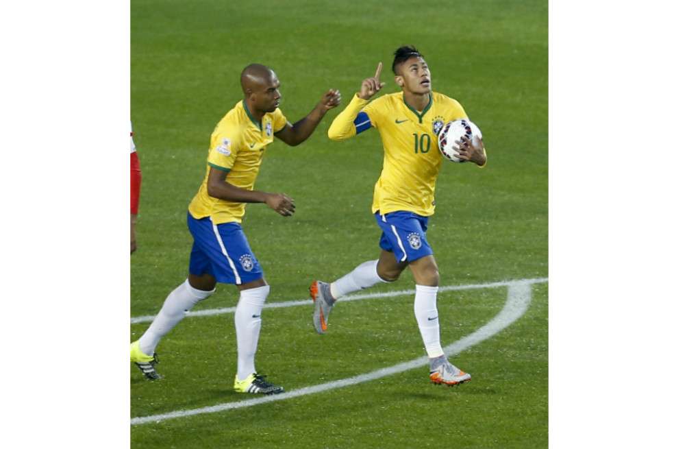 Neymar fue la gran figura de la jornada dominical de la Copa América.