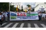 Masiva participación en marcha por la defensa de Santurbán en Santander