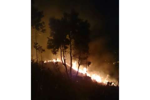 Se presenta incendio en barrio Altos de los Alpes en Bogotá