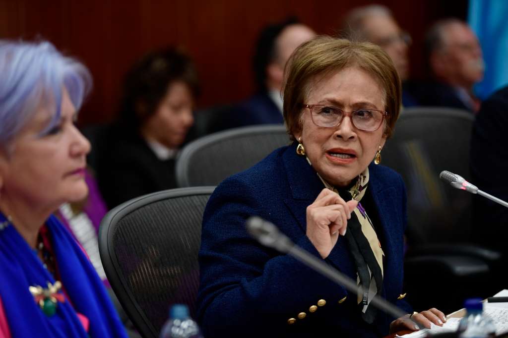 Senadora de la República, durante el debate de control político al Canciller Álvaro Leyva en la Comisión Segunda del Senado.