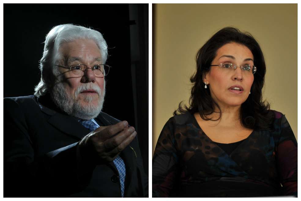 Carlos Gaviria, exmagistrado de la Corte Constitucional y Viviane Morales, senadora. / Archivo - El Espectador