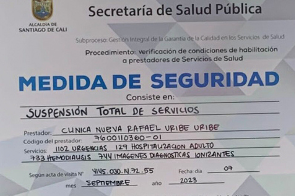 Clínica Nueva Rafael Uribe Uribe.