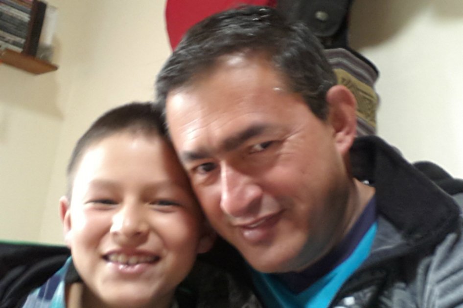 El procurador provincial de Tunja, Armando Baena Cifuentes, y su hijo Alejandro.