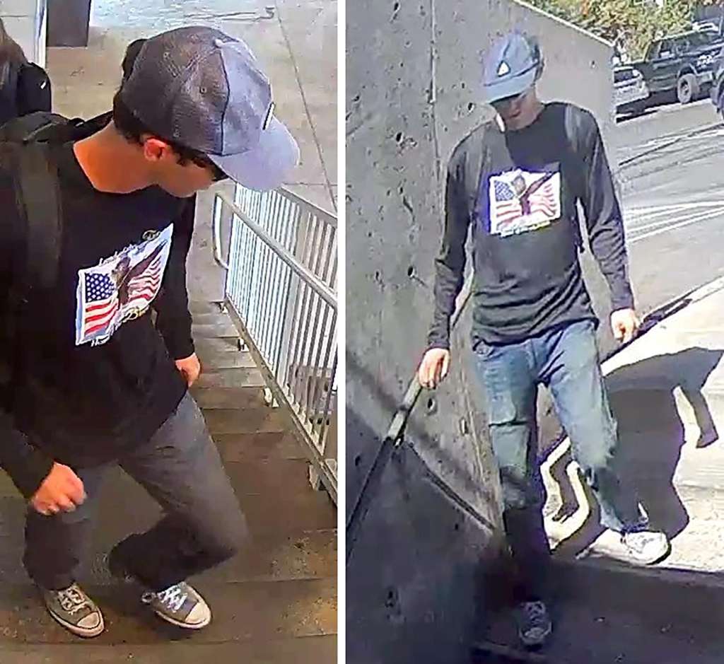 - (United States), 12/09/2025.- (COMPOSITE) - A composite handout image made available by the FBI (Federal Bureau of Investigation) on 12 September 2025 shows a person of interest in the investigation into the fatal shooting of Charlie Kirk at Utah Valley University in Orem, Utah, USA, on 10 September 2025. The FBI is asking for the public's help identifying this person of interest. EFE/EPA/FBI HANDOUT -- BEST QUALITY AVAILABLE -- MANDATORY CREDIT: FBI -- HANDOUT EDITORIAL USE ONLY/NO SALES
