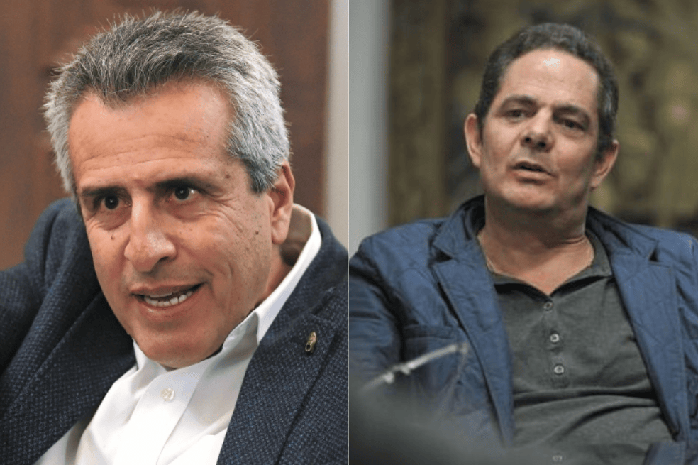 Luis Fernando Velasco, ministro del Interior; Germán Vargas Lleras, exvicepresidente de Colombia.