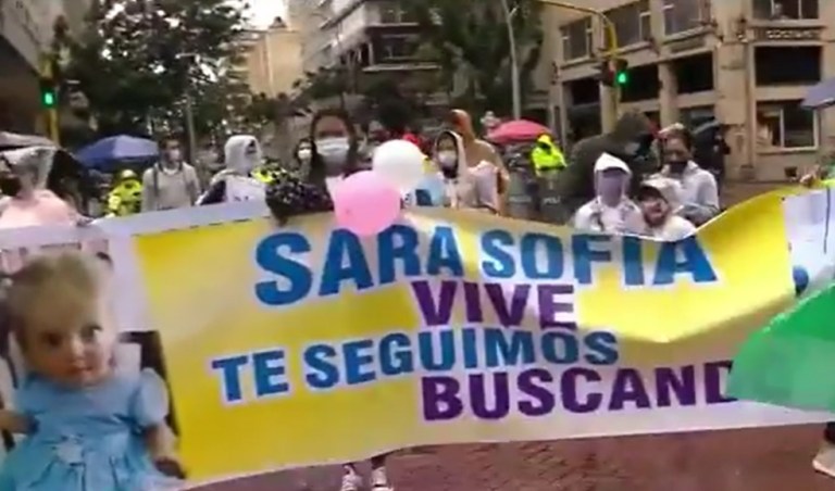 Familiares y conocidos de Sara Sofía Galván marcharon para pedir su regreso