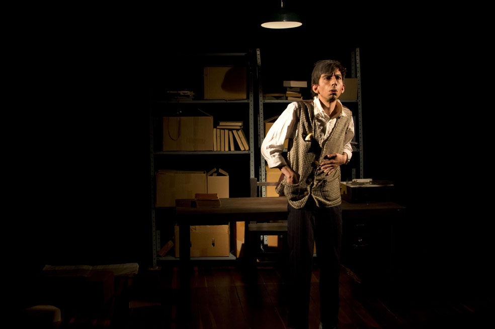 Julián Guerra en el papel de Krapp. / Cortesía