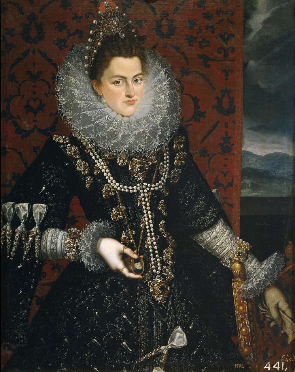 Infanta Isabel Clara Eugenia, retratada por Juan Pantoja de la Cruz.