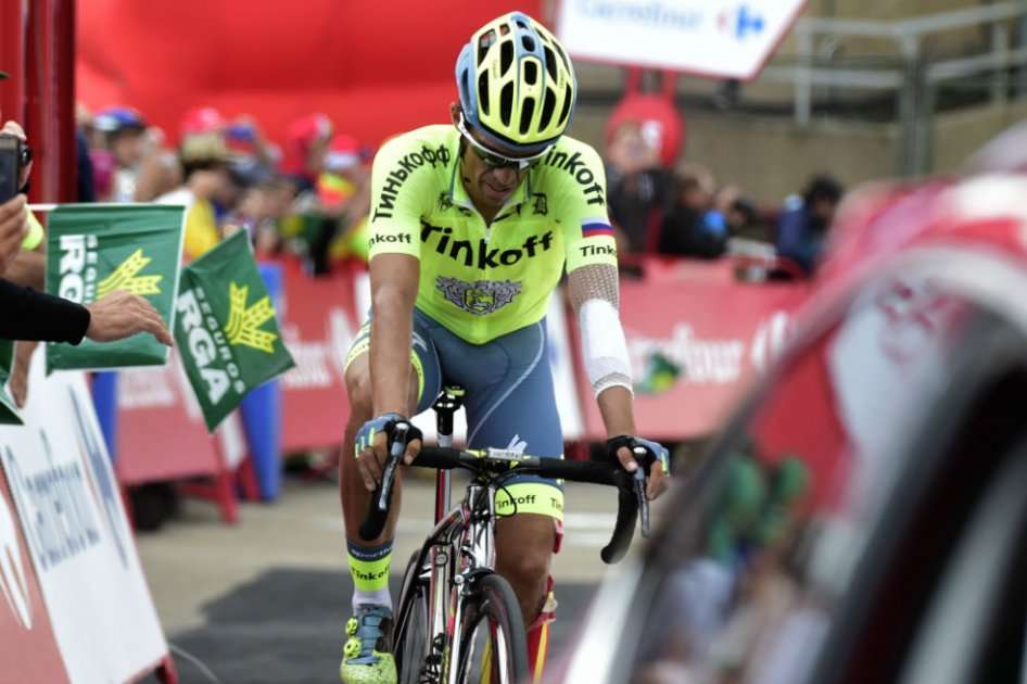 Alberto Contador, pedalista del Tinkoff. Foto: AFP