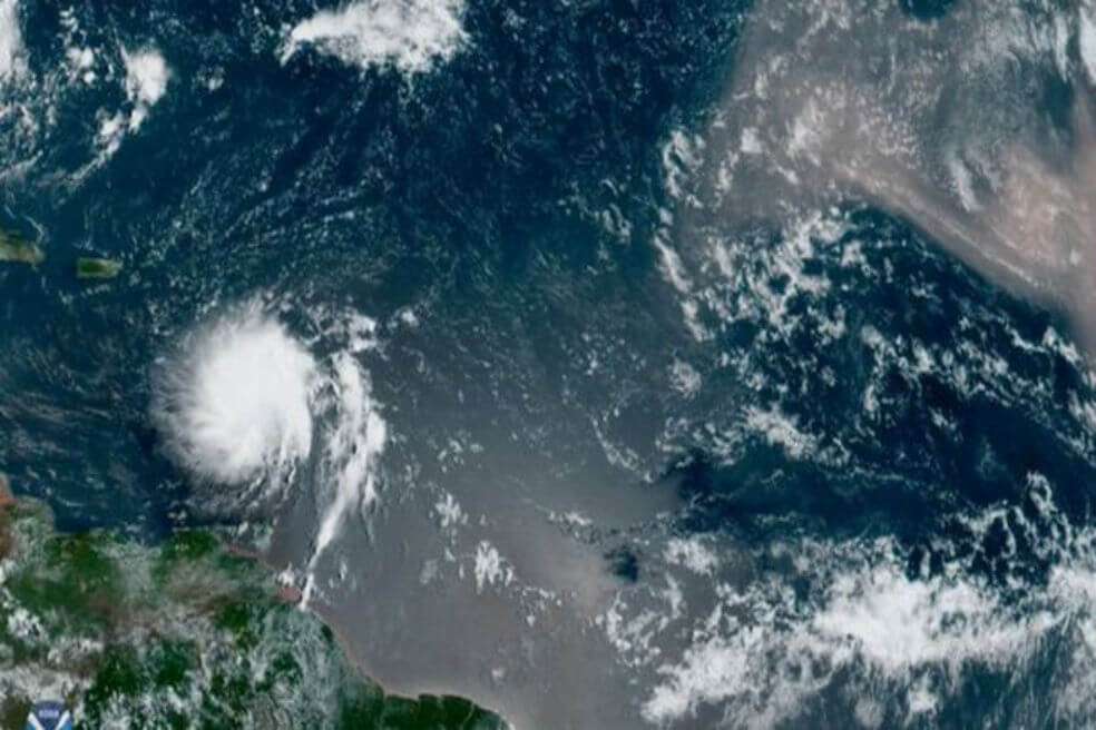 La tormenta tropical Dorian. / NOAA