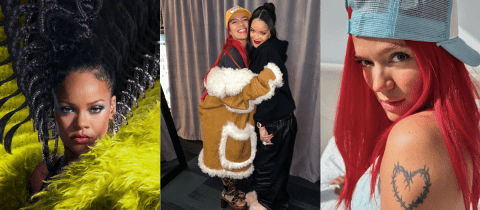 Fotos: Karol G estuvo con Rihanna en el camerino del Super Bowl