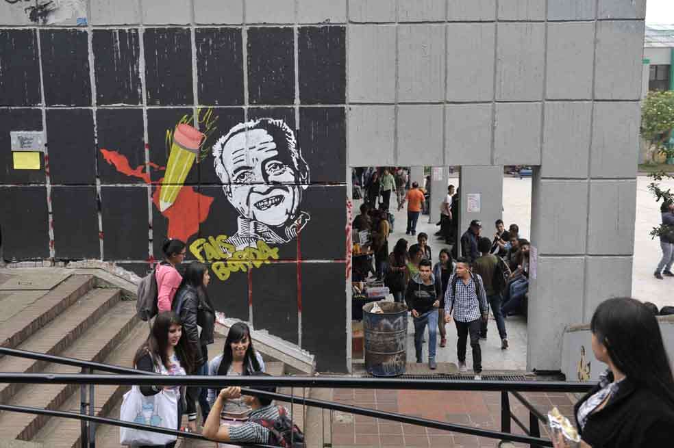 La sede de la Universidad Pedagógica, en la calle 72, en Bogotá, tiene problemas de infraestructura. / Fotos: Gustavo Torrijos