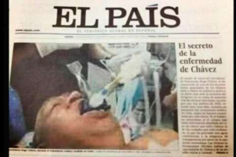 Crece escándalo por foto falsa de Chávez intubado