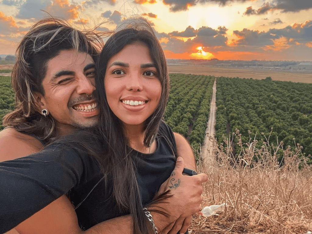 Ivonne Rubio y Antonio Macias Montaño, colombianos que estaban en el festival de música que fue atacado por Hamás en Israel.