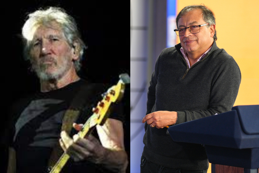 El músico Roger Waters y se refirió al presidente Gustavo Petro durante su concierto en Bogotá.