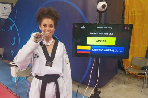 Andrea Ramírez ganó su segunda Copa Mundo de Taekwondo