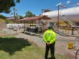 El cartel de venta de gas del grupo criminal la Oficina