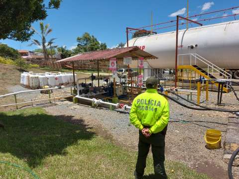 El cartel de venta de gas del grupo criminal la Oficina