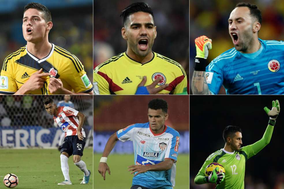 James, Falcao, Ospina, Díaz, Cantillo y Vargas encabezarían la lista de convocados. /  AFP, EFE y Getty Images 