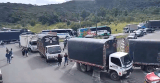 Bloqueo en vía Panamericana: habilitan paso por un carril por inicio de diálogos