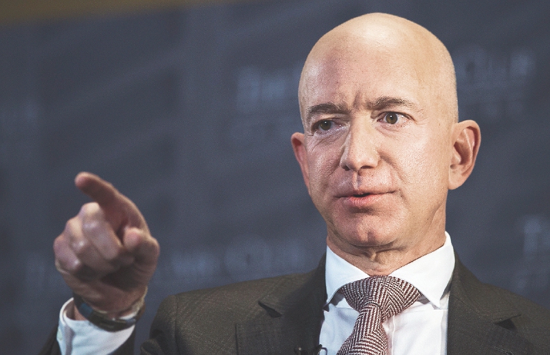 Jeff Bezos, fundador de Amazon, fue el mayor ganador en 2018. / AP