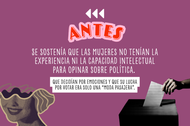 Discursos que cuestionan el sufragio femenino en Estados Unidos.