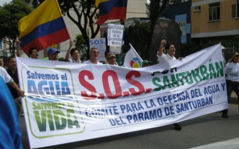 Bucaramanga marcha por la defensa del Páramo de Santurbán
