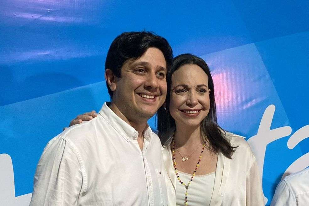 Jesús Armas y María Corina Machado