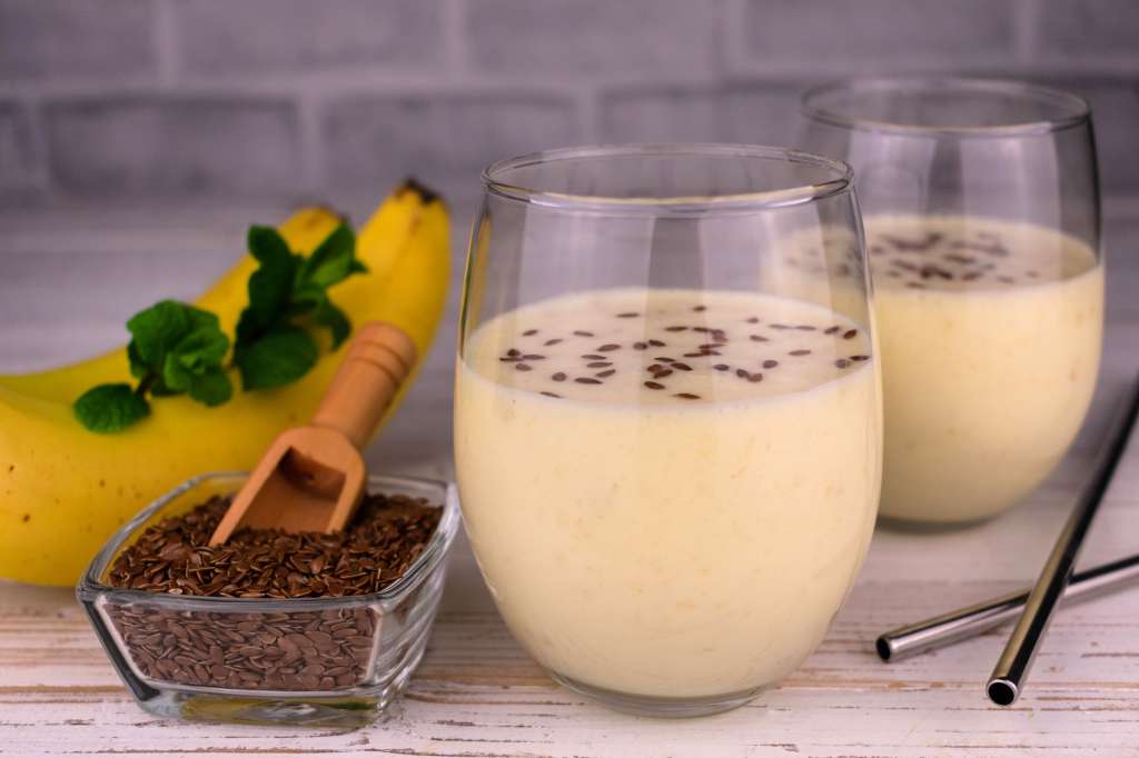 Batido de banano y café