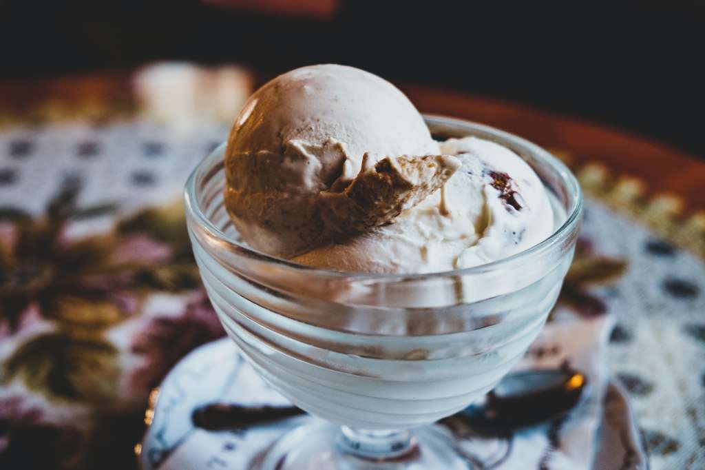 Helado de café cremoso
