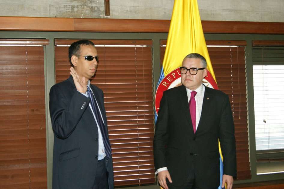 Luis Wilson Laureano Báez Salcedo, primer magistrado invidente en Colombia. / Consejo Superior de la Judicatura