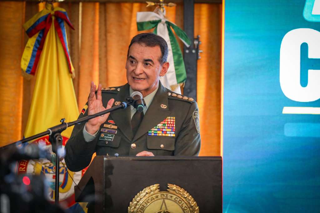 General William René Salamanca Ramírez, director general de la Policía Nacional.