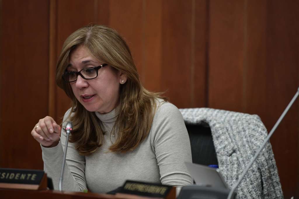 Presidenta de la Comisión Séptima de Senado durante la reforma laboral en Comisión Séptima de Senado