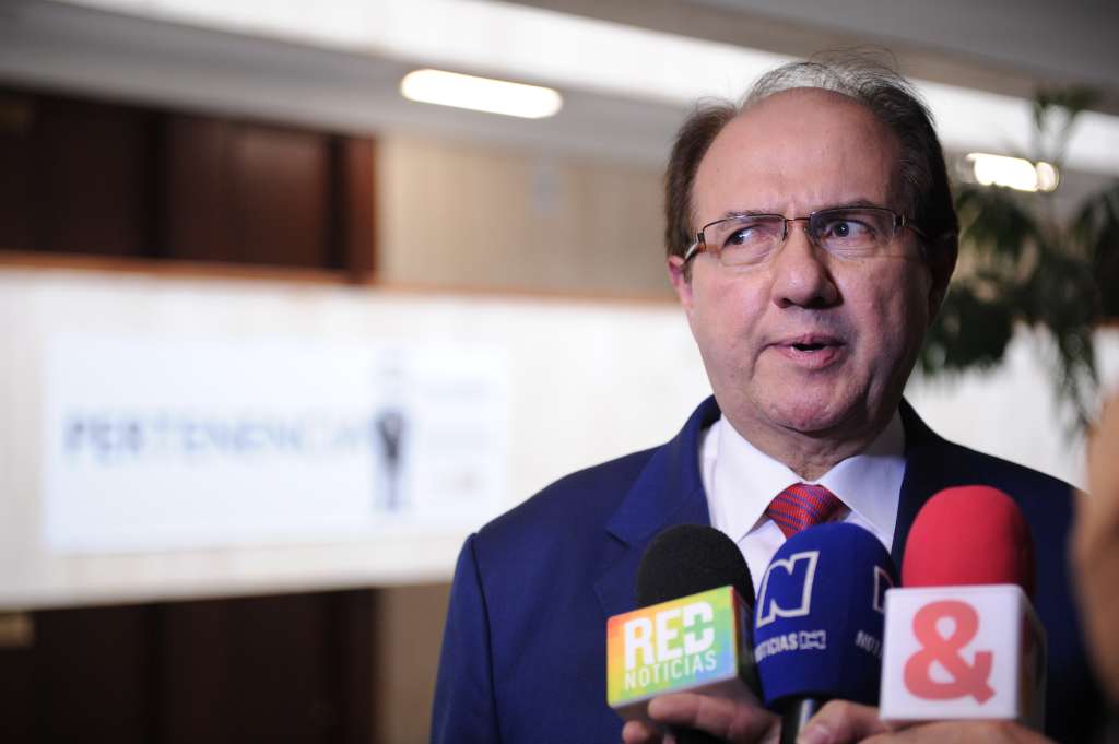 Expresidente de la Corte Suprema de Justicia en audiencia.