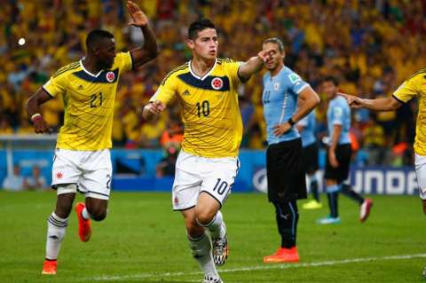 Tres colombianos dentro de los goleadores de 2014