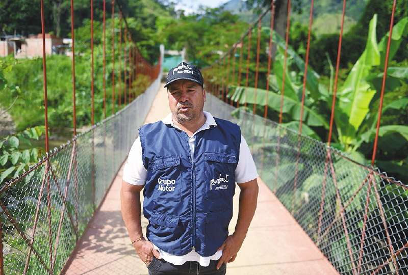 Gustavo Sánchez, miembro del Motor PDET en Sardinata.