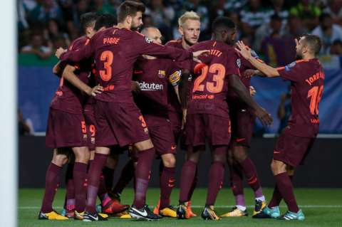 Barcelona sufrió para vencer al Sporting de Lisboa