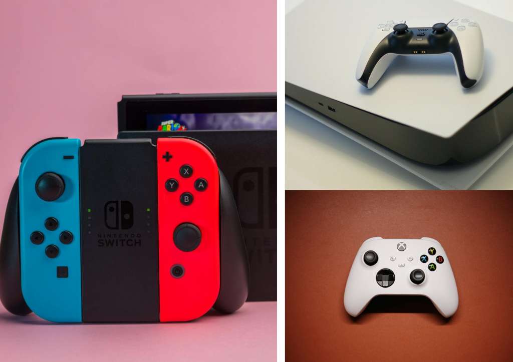 Nintendo Switch 1 (2017), PlayStation 5 (2020 y Xbox Series X|S (2020).