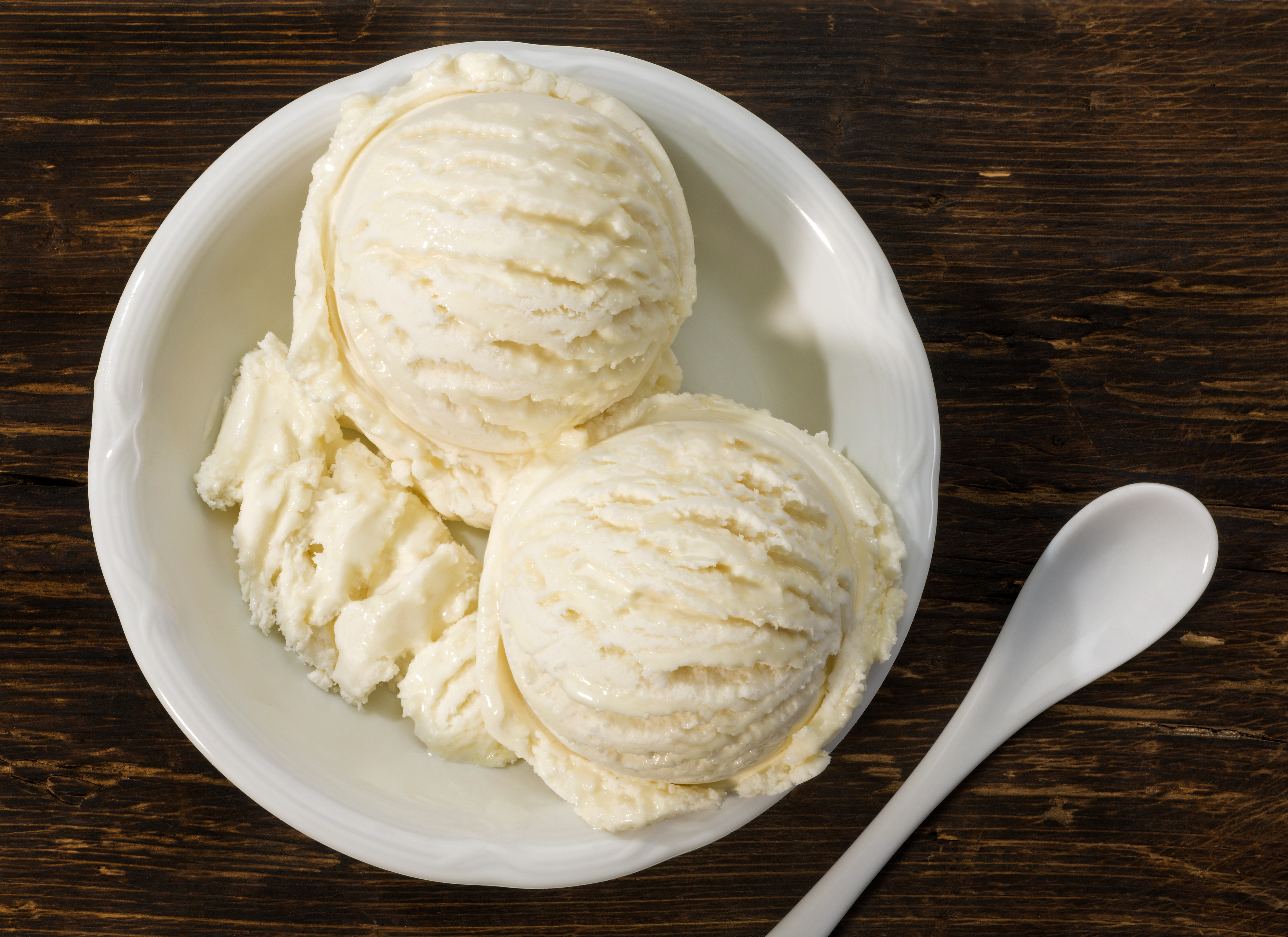 Helado de vainilla